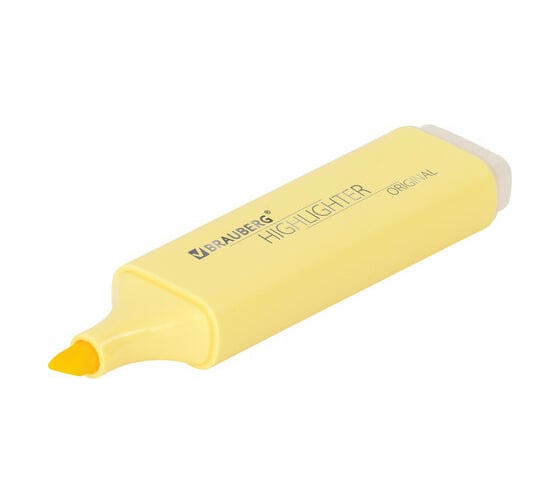 Текстовыделитель 12 шт в упаковке BRAUBERG "ORIGINAL PASTEL" ВАНИЛЬ линия 1-5 мм  151691