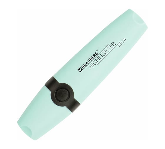 Текстовыделитель 12 шт в упаковке BRAUBERG "DELTA PASTEL" БИРЮЗОВЫЙ линия 1-5 мм  151732