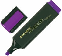 Текстовыделитель 12 шт в упаковке BRAUBERG "ORIGINAL" ФИОЛЕТОВЫЙ линия 1-5 мм  151685