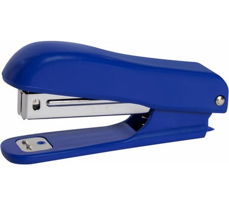 Степлер 12 шт в упаковке Staff №10 "Basic" до 12 листов с антистеплером синий 228738