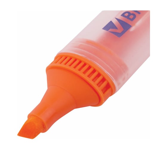 Текстовыделитель 10 шт в упаковке BRAUBERG "FLUO" ОРАНЖЕВЫЙ линия 1-5 мм  150402
