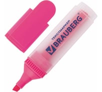 Текстовыделитель 10 шт в упаковке BRAUBERG "FLUO" РОЗОВЫЙ линия 1-5 мм 150401