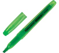 Текстовыделитель 12 шт в упаковке BRAUBERG "Vivid" ЗЕЛЕНЫЙ линия 1-3 мм  151229
