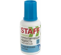Корректирующая жидкость 12 шт в упаковке Staff EVERYDAY на водной основе 20 мл с кисточкой  228642