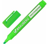 Текстовыделитель 12 шт в упаковке BRAUBERG "Energy" ЗЕЛЕНЫЙ линия 1-3 мм  150483
