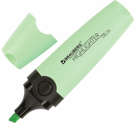 Текстовыделитель 12 шт в упаковке BRAUBERG "DELTA PASTEL" МЯТА линия 1-5 мм 151730