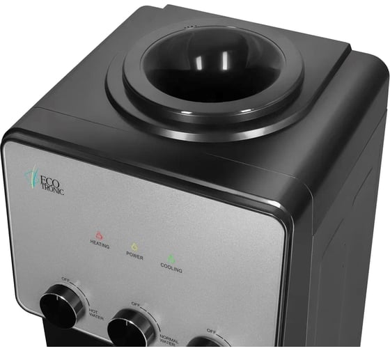 Кулер напольный ECOTRONIC K26-LCE black-silver 13170