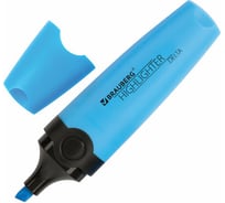 Текстовыделитель 12 шт в упаковке BRAUBERG "DELTA" ГОЛУБОЙ линия 1-5 мм  151722