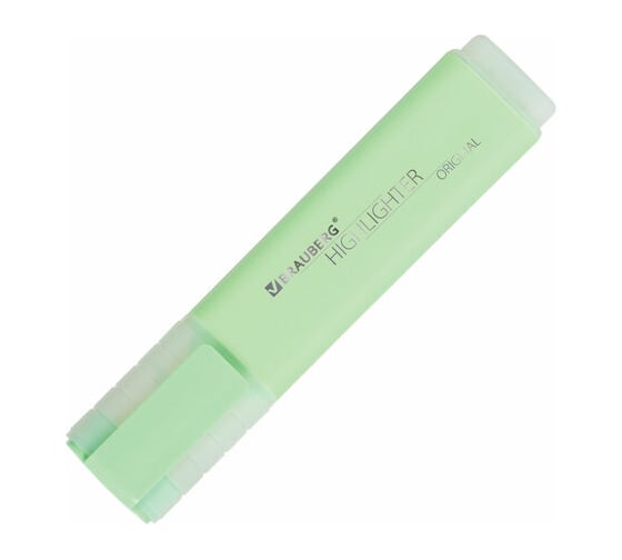 Текстовыделитель 12 шт в упаковке BRAUBERG "ORIGINAL PASTEL" МЯТА линия 1-5 мм  151692