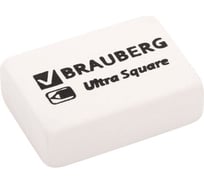 Ластики 10 шт в упаковке BRAUBERG "Ultra Square" НАБОР 6 шт. размер ластика 29*18*8мм белые натур. каучук  229603