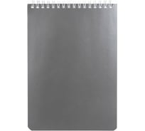 Блокнот 4 шт в упаковке BRAUBERG А5 146х205мм 60л гребень перфорация на отрыв лакированный Серебро 111273