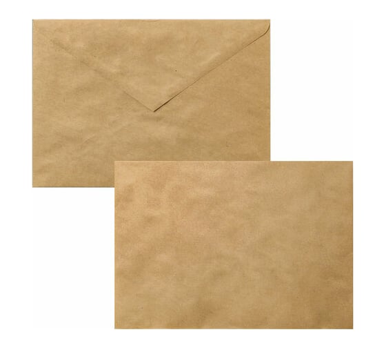 Конверты BRAUBERG С4 229х324 мм, крафт, клей 80г/м2 комплект 25 шт, треугольный клапан 112365