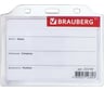 Бейдж 10 шт в упаковке BRAUBERG горизонтальный жесткокаркасный (75х105мм) без держателя ПРОЗРАЧНЫЙ  235749