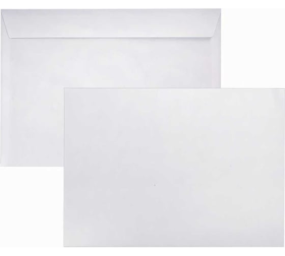 Конверты BRAUBERG С5 162х229 мм, отрывная лента, 80г/м2 комплект, 100 шт, внутренняя запечатка 112187