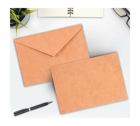 Конверты 20 шт в упаковке BRAUBERG С6 (114х162 мм) КРАФТ клей 90 г/м2 КОМПЛЕКТ 50 шт. треугольный клапан 112363 С6НКж-50  112363
