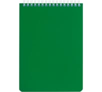 Блокнот 4 шт в упаковке BRAUBERG А5 146х205мм 60л гребень перфорация на отрыв лакированный Зеленый  111272