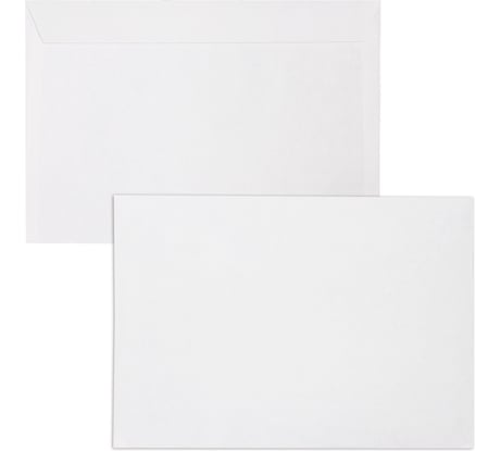 Конверты BRAUBERG С4 229х324 мм, отрывная лента, 90г/м2 комплект 50 шт, внутренняя запечатка 112179