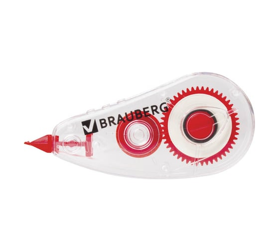Корректирующая лента 12 шт в упаковке BRAUBERG "Red Power" 5мм*6м упаковка с европодвесом  220641 1
