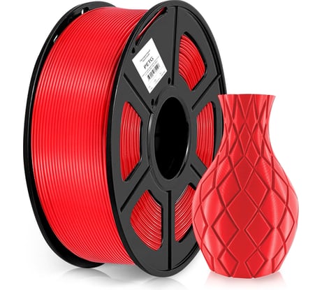 Пластик для принтера CACTUS 3D CS-3D-PETG-1KG-T-RED PETG диаметр 1.75 мм, 1 кг, 1 цвет 2011119