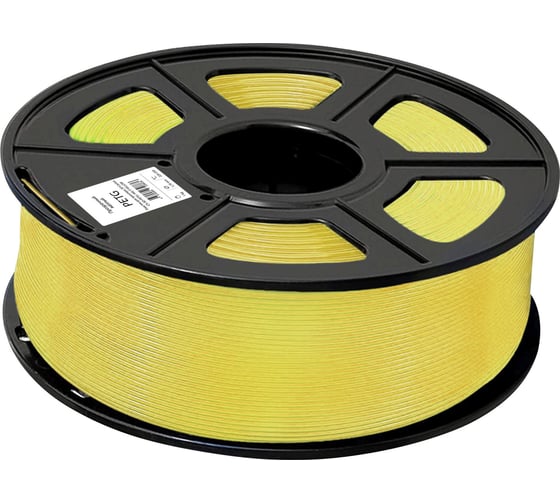 Пластик для принтера CACTUS 3D CS-3D-PETG-1KG-T-YELLOW PETG диаметр 1.75 мм, 1 кг, 1 цвет 1974195