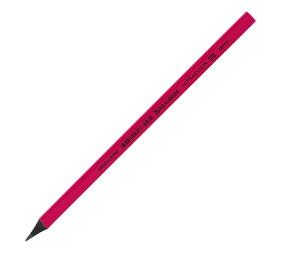 Карандаш чернографитный BRAUBERG Ultra Color, 1 шт, НВ, пластиковый 181707