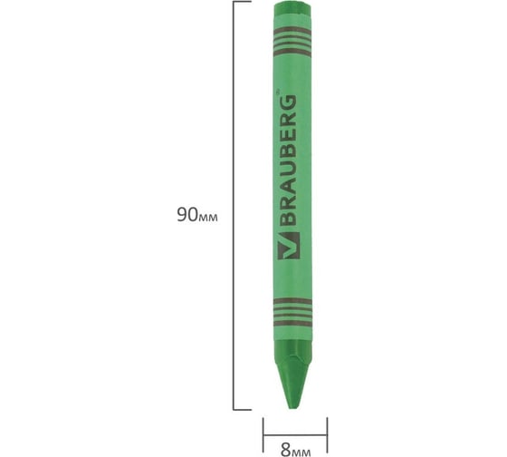 Восковые карандаши 48 шт в упаковке BRAUBERG "АКАДЕМИЯ" НАБОР 6 цв.  227282