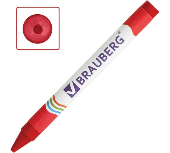 Восковые карандаши 48 шт в упаковке BRAUBERG /ПИФАГОР 6 цв.  222961