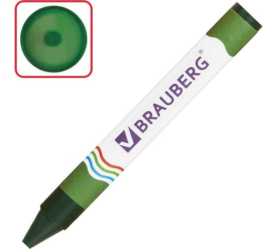 Восковые карандаши 24 шт в упаковке BRAUBERG утолщенные  НАБОР 6 цветов  222965