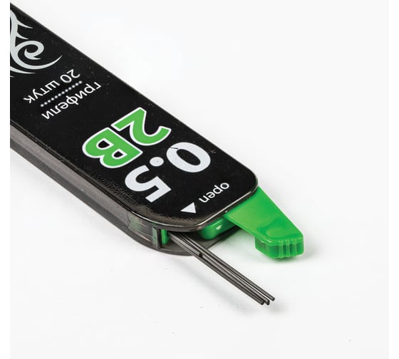 Грифели запасные 36 шт в упаковке BRAUBERG  КОМПЛЕКТ 20 шт "Black Jack" Hi-Polymer 2В 0.5 мм  180448