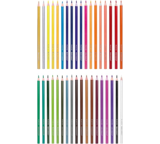 Цветные карандаши BRAUBERG PREMIUM пластиковые, 36 цветов, шестигранные, грифель мягкий 3 мм 181669
