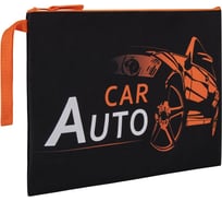 Папка для тетрадей А4 BRAUBERG 1 отделение, ткань, молния сверху, с ручкой CarAuto 270327