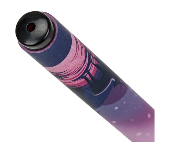 Ручка шариковая BRAUBERG Soft Touch Grip Stars, синяя, мягкое покрытие, узел 0,7 мм 143715