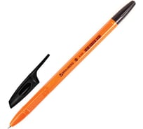 Ручка шариковая BRAUBERG X-333 Orange, черная, корпус оранжевый, узел 0,7 мм, линия письма 0,35 мм 142410