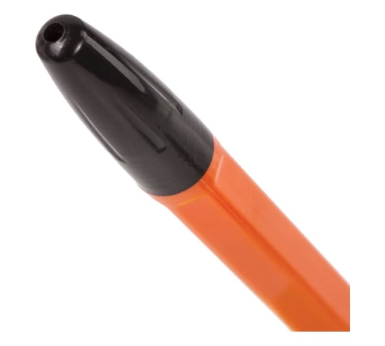 Ручка шариковая BRAUBERG X-333 Orange, черная, корпус оранжевый, узел 0,7 мм, линия письма 0,35 мм 142410