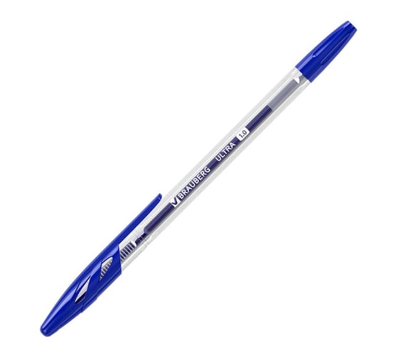 Ручка шариковая BRAUBERG Ultra, синяя, узел 1 мм 143558