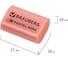 Ластик BRAUBERG Pastel Mini, 27x18x10 мм, ассорти пастельных цветов, экологичный ПВХ, 229581 7