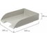 Горизонтальный лоток для бумаг BRAUBERG Office style 320х245х65 мм серый 237287 5