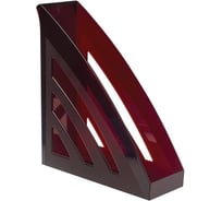 Вертикальный лоток для бумаг BRAUBERG Office style 245х90х285 мм тонированнный красный 237283