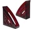 Вертикальный лоток для бумаг BRAUBERG Office style 245х90х285 мм тонированнный красный 237283 2