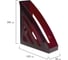 Вертикальный лоток для бумаг BRAUBERG Office style 245х90х285 мм тонированнный красный 237283 7