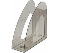 Вертикальный лоток для бумаг BRAUBERG Delta 240х90х240 мм тонированный серый 237241