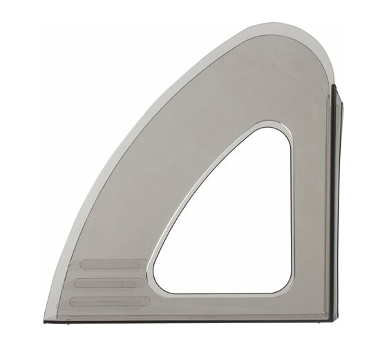 Вертикальный лоток для бумаг BRAUBERG Delta 240х90х240 мм тонированный серый 237241