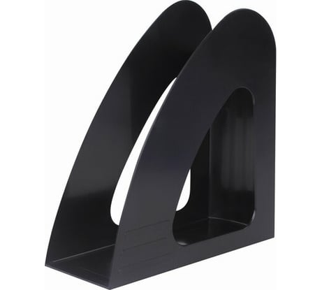 Вертикальный лоток для бумаг BRAUBERG Delta 240х90х240 мм черный 237239