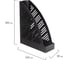 Вертикальный лоток для бумаг BRAUBERG Standard+ 250х90х300 мм черный 237224 7