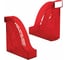 Вертикальный лоток для бумаг BRAUBERG Office 255х95х290 мм тонированный красный 237233 2