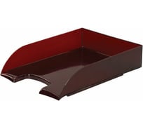 Горизонтальный лоток для бумаг BRAUBERG Office style 320х245х65 мм тонированный красный 237291