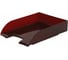 Горизонтальный лоток для бумаг BRAUBERG Office style 320х245х65 мм тонированный красный 237291 1