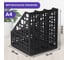Вертикальный лоток для бумаг BRAUBERG MAXI Plus 240 мм 3 отделения, сетчатый, сборный, черный 237013 5