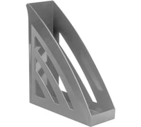 Вертикальный лоток для бумаг BRAUBERG Office style 245х90х285 мм серый 237279