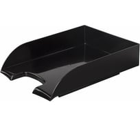 Горизонтальный лоток для бумаг BRAUBERG Office style 320х245х65 мм черный 237286